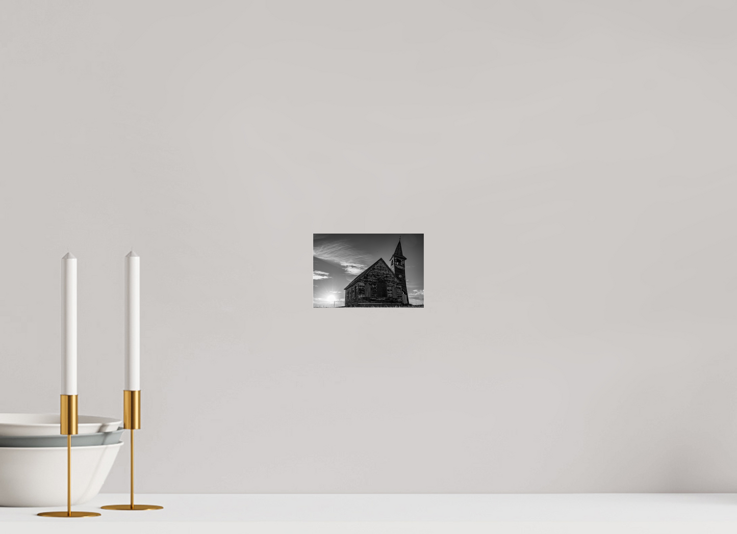 6 x 4″, Photo Print Under Acrylic Glass St. Olaf Church, Tioga, North Dakota