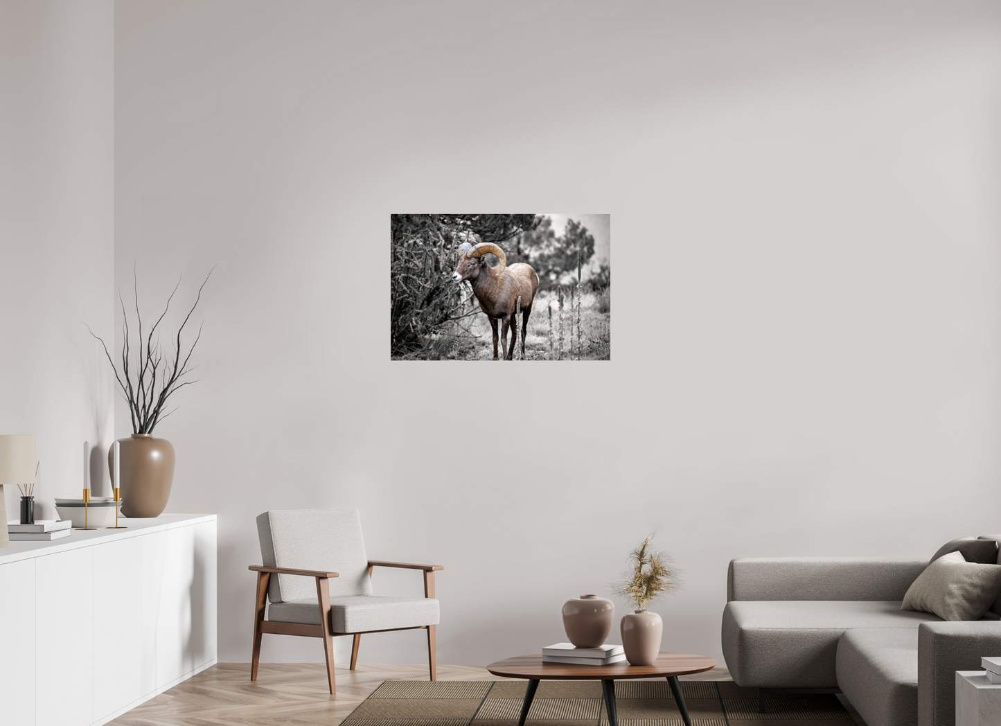 36 x 24″, Photo Print Under Acrylic Glass Royal Big Horn
