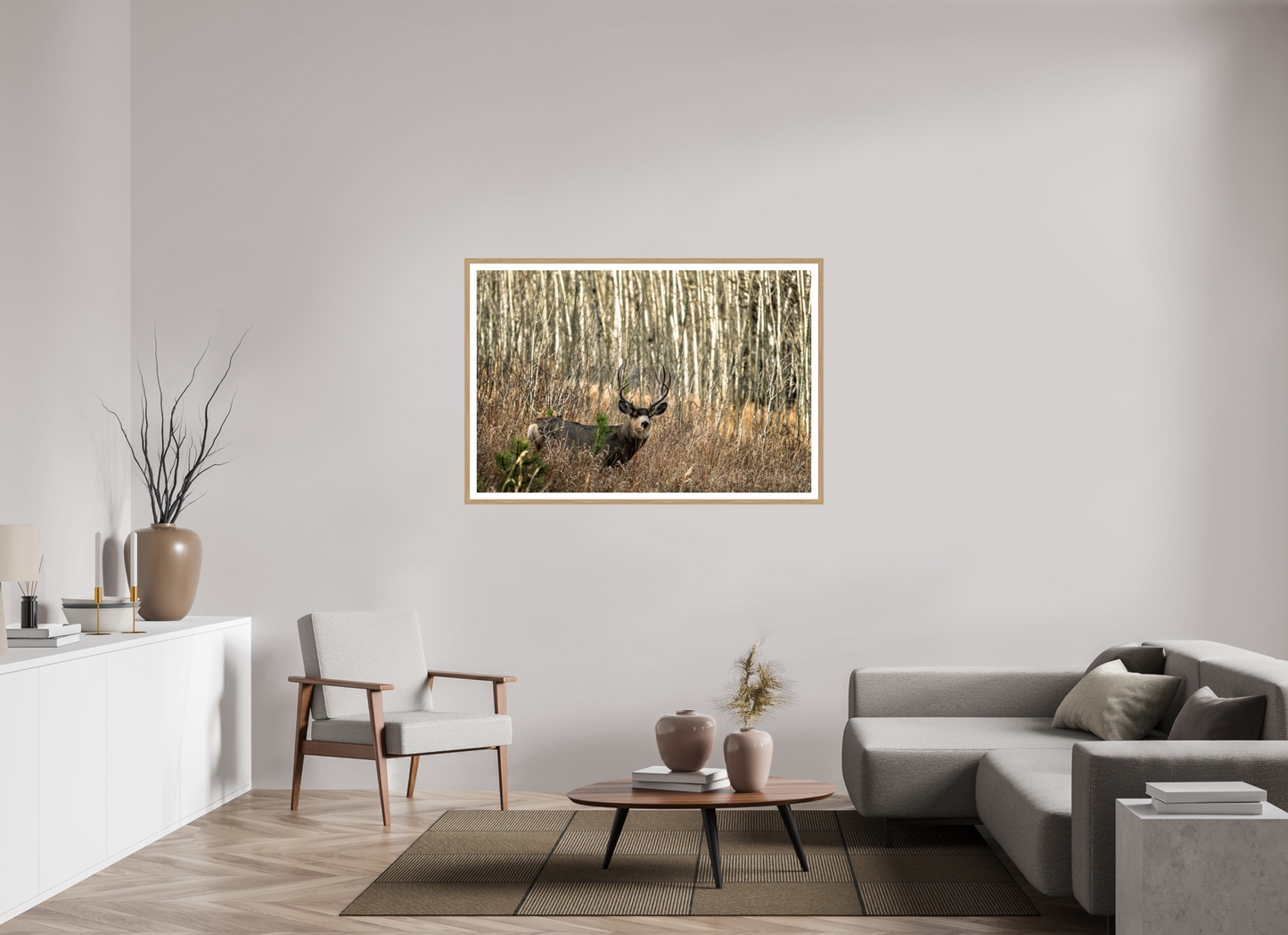 54 x 36″, Metallic Photo Print under Acrylic Glass Guardian of the Aspens
