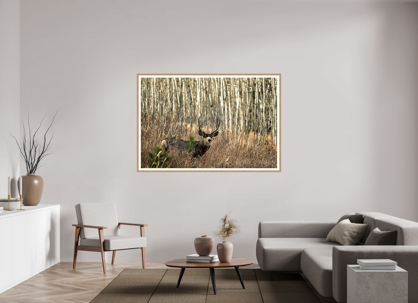 66 x 44″, Metallic Photo Print under Acrylic Glass Guardian of the Aspens