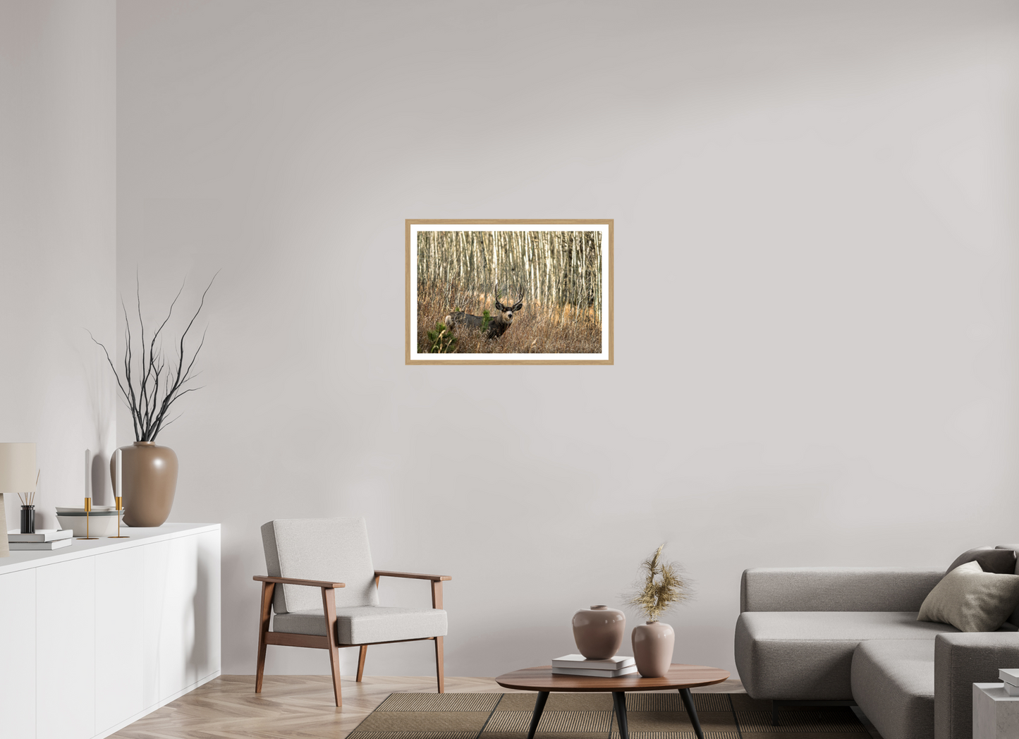 30 x 20″, Metallic Photo Print under Acrylic Glass Guardian of the Aspens