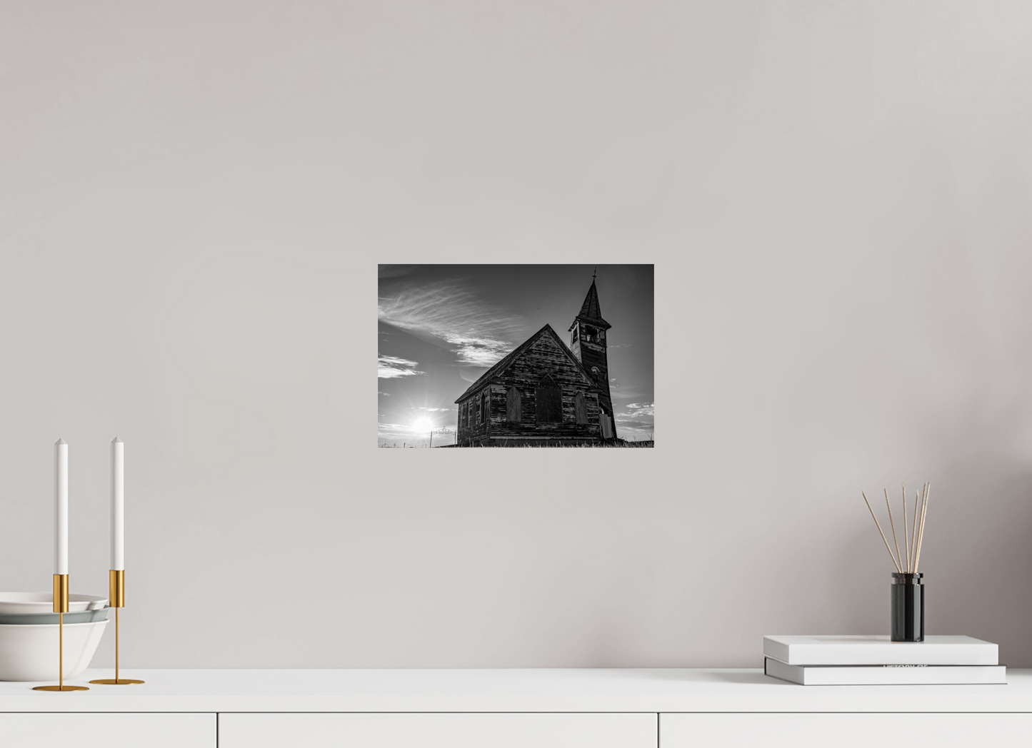 12 x 8″, Photo Print On Fuji Crystal DP II St. Olaf Church, Tioga, North Dakota