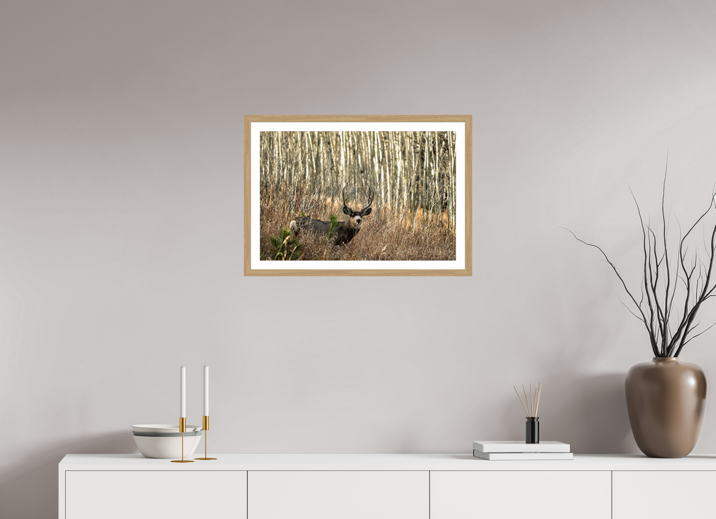 24 x 16″, Metallic Photo Print under Acrylic Glass Guardian of the Aspens