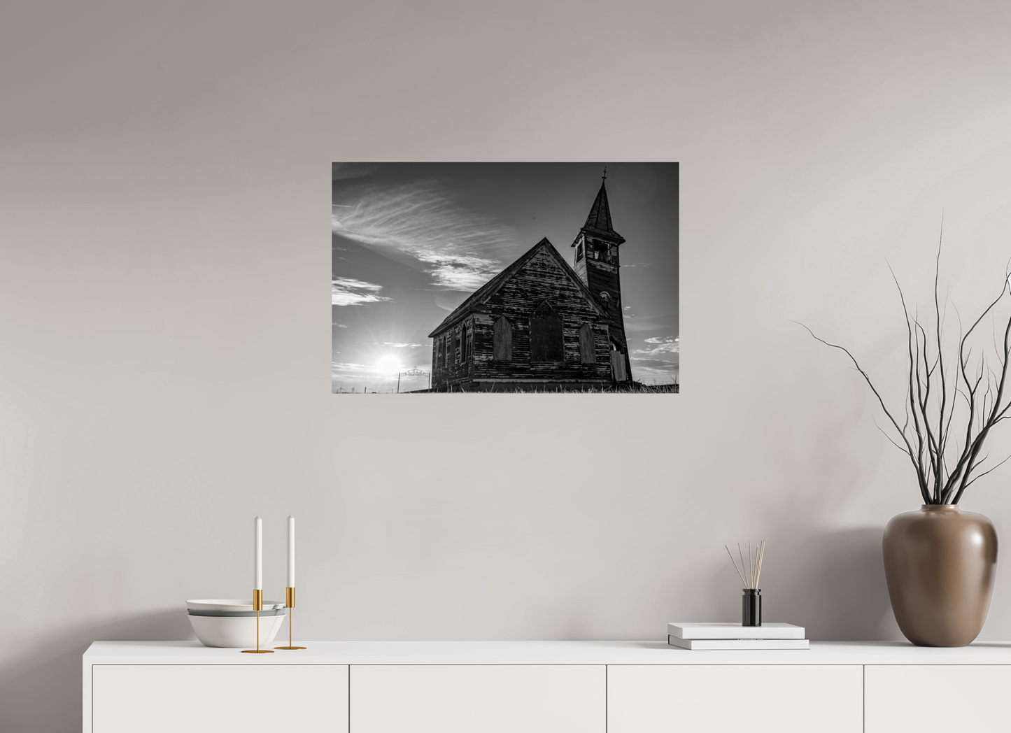 30 x 20″, Photo Print On Fuji Crystal DP II St. Olaf Church, Tioga, North Dakota