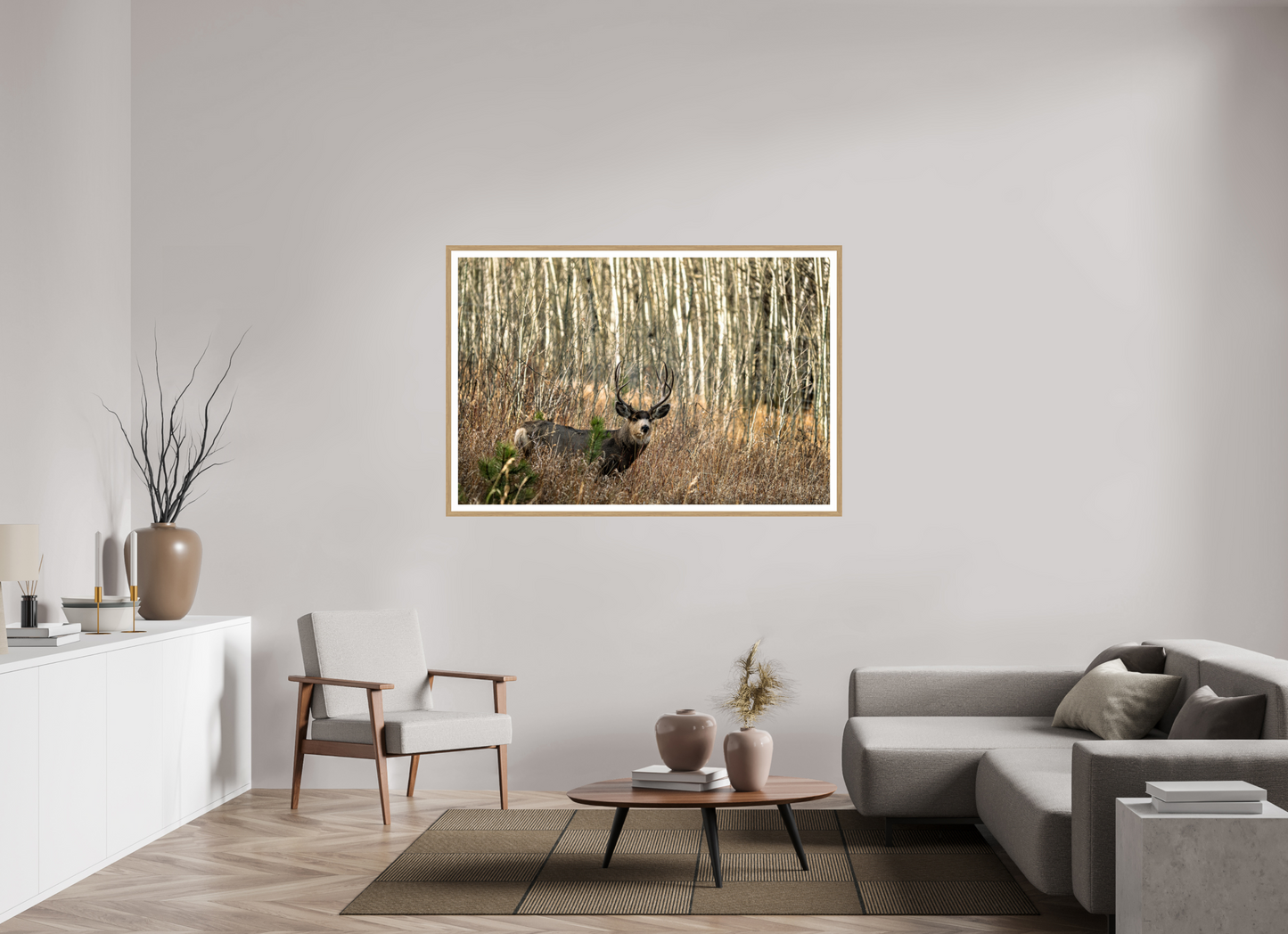 60 x 40″, Metallic Photo Print under Acrylic Glass Guardian of the Aspens