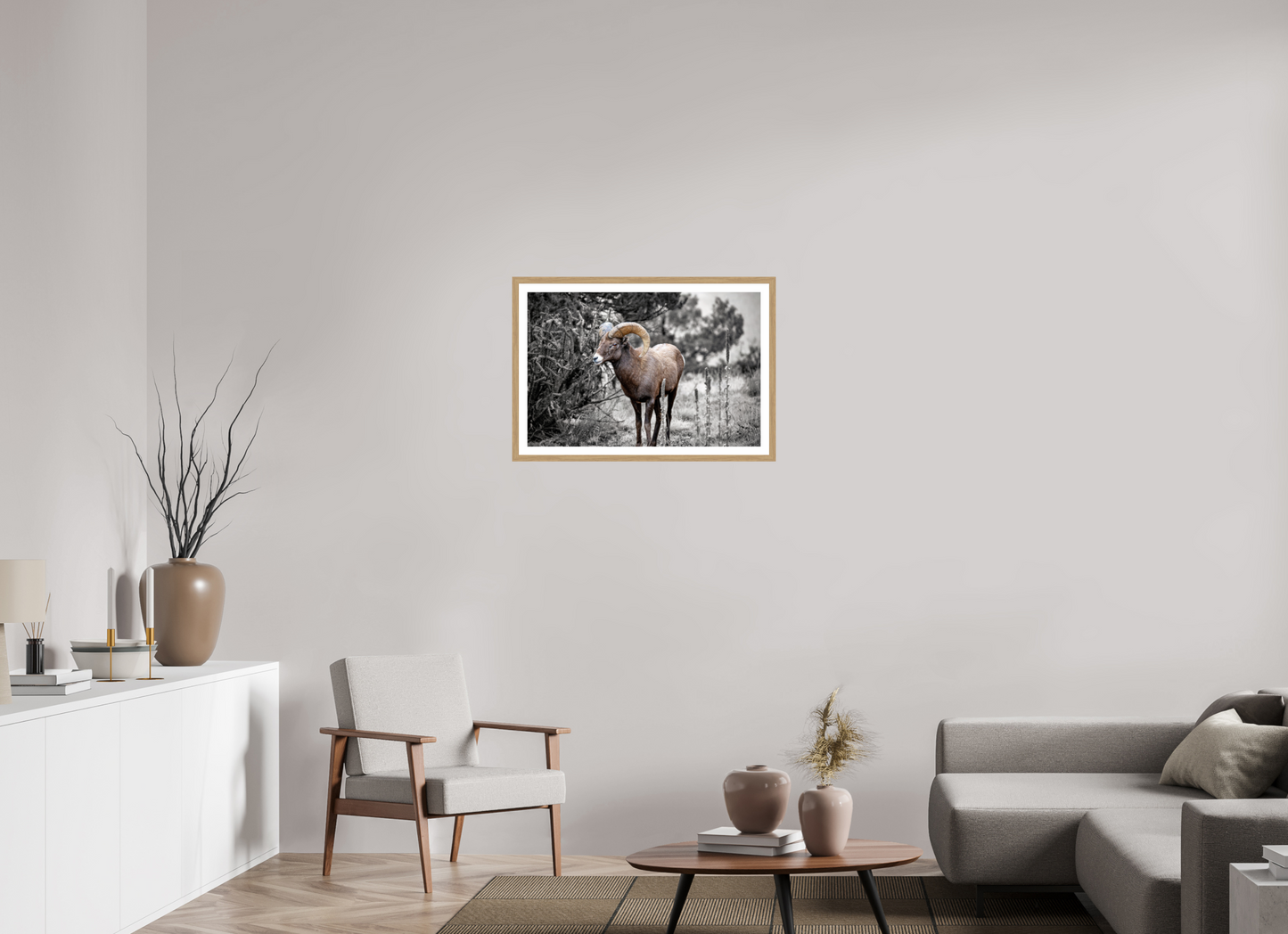 30 x 20″, Metallic Photo Print under Acrylic Glass Royal Big Horn