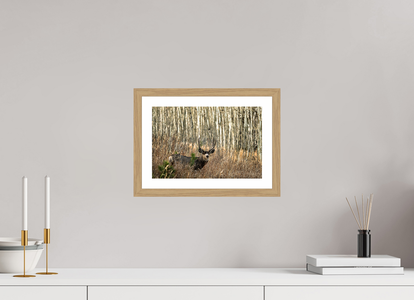 12 x 8″, Metallic Photo Print under Acrylic Glass Guardian of the Aspens