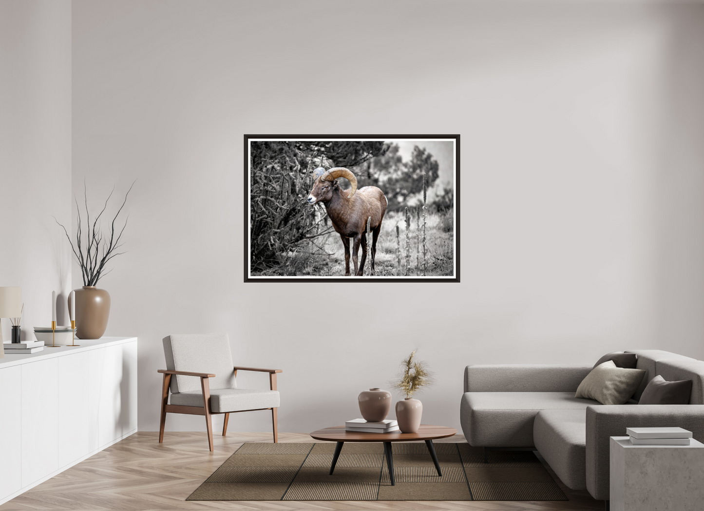 60 x 40″, Stockholm 1.2″, Alder brown Royal Big Horn