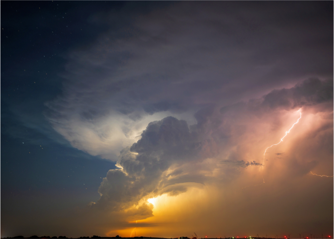 Supercell Rising Elk City, Oklahoma