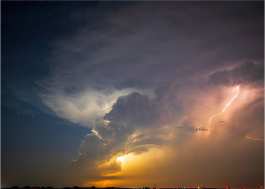 Supercell Rising Elk City, Oklahoma