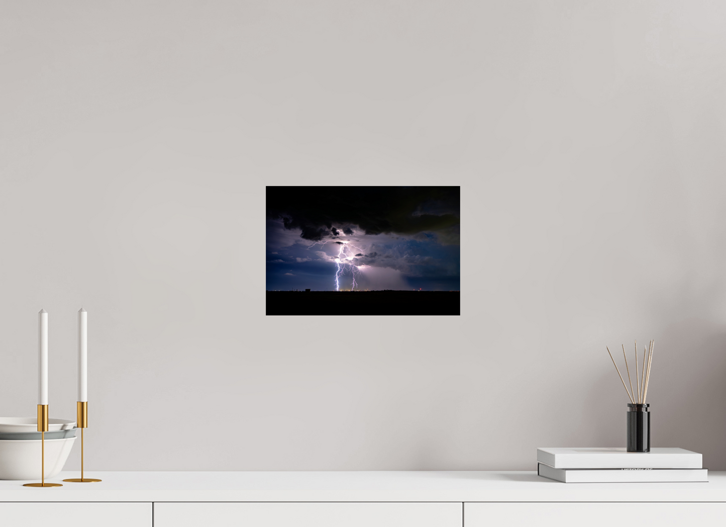 12 x 8″, Photo Print On Fuji Crystal DP II Elk City Lightning Strike